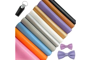 XHT Lot de 10 pièces de 20 x 30 cm en cuir synthétique lychée de qualité supérieure pour boucles d'oreilles, sacs à main, coiffes, cadeaux DIY