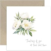 Thinking Of You Sympathy Card – Watercolor Floral Heart Design For Bereavement, Condolences, Or Tough Times | 5x7 Inch, Blank Inside