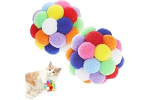 Vebetter Palline di feltro per gatti, 9 pezzi, giocattoli per gatti, giocattoli per gatti, palline per gatti, palline per gatti in feltro, palline per gatti morbide, gattini pom poms palla, pon ball