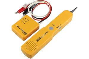 TIKSCIENCE Electrical Wire Tracer Circuit Tester w/Tone Generator & Probe Kit, Cable Signal Locator Tester, Test Circuit Continuity, Network Telephone Line, Automotive Circuit Identify Tools w/Clips & RJ11 Plug