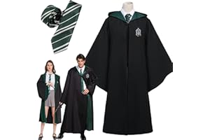 WGVSVLK Robe de mage, cape fait avec Gryffondor, cape Serpentard, cape Serdaigle, cape Poufsouffle, Costume de Cosplay de Poudlard (S/M/L/XL)