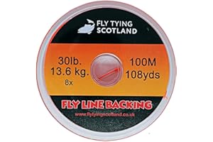 BANRIN Fly Tying Scotland 30lb 100 Meters Fly Line Backing Fly Fishing Line 8 Strands Braided Backing Abrasion Resistant. Can be Used for trout, for salmon saltwater pike fishing…