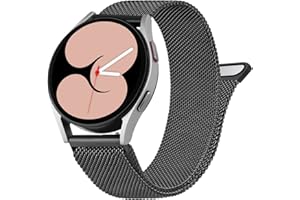 Vancle Armband für Samsung Galaxy Watch 4 Armband 40mm 44mm Damen Herren,Metall Mesh Edelstahl Ersatzarmband 20mm Uhrenarmband für Galaxy Watch 4 Classic 42mm 46mm(Schwarz)
