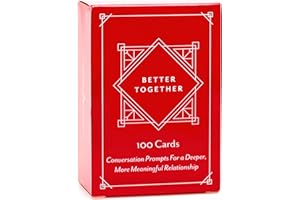 Better Together Couples Conversation Cards Game – 100 Romantic & Deep Questions for Date Night – Relationship Building Card Game for Him & Her – Anniversary, Bridal Shower, Valentine’s Gift