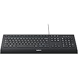 Logitech K280E Pro Tastiera Business Cablata, Layout US ‎Internazionale Qwerty, Nero