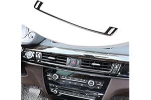 DIYUCAR Karbonfaser für X5 X6 F15 F16 2015–2017 ABS Konsole Klimaanlage Lüftungsgitter Abdeckung Rahmen Verkleidung Zubehör