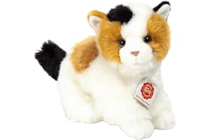 HERMANN TEDDY Teddy Hermann 90698 kot szczęścia 24 cm, przytulanka z wypełnieniem z recyklingu