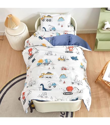 Set Letto Bambini Mickey - Copripiumino 100x140 Cm + Federa 40x60 Cm, Blu, 100% Cotone - Foto 5