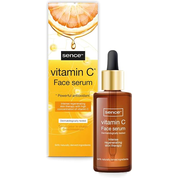 Sence Vitamin C Tuchmaske 2-Schritt – Mit Hyaluronsäure & Moringaöl, 6er Pack, Vegan