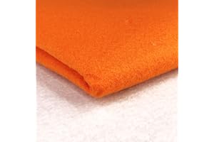 DISCOVER LIFESTYLE & FASHION FABRICS Jaffa Orange Craft Felt Fabric Premium Material for Art Sewing Festive Decorations DIY Art Decor Table wear | 60” – 150 cm Wide | Sold by The Metre
