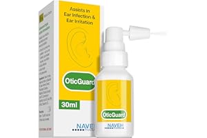 NAVEH PHARMA® Otic Guard Natural Ear Spray 3 in 1 Herbal-Oil Blend for Ear Infections & Pain, Itchy Ears Ear Wax Removal Kit Softener for Clogged Ear Relief, and Swimmer’s Ear (30 ml)