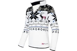 ‎NEBULUS Nebulus Herren Strickpullover Fria, Warmer Strick Pullover mit Kunstfell & Stehkragen, Pulli mit Reißverschluss im Norweger Look