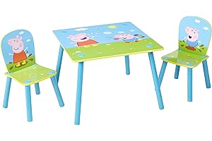 Worlds Apart Ensemble Table et 2 chaises pour Enfants, 45 cm (H) x 63 cm (l) x 63 cm (P)