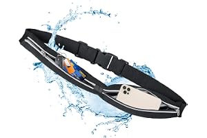 AiQInu Löpbä , löpbä , midjeväska löpning herr dam, sport midjeväska för träning, jogging, vandring - svart, svart, Talla única, mode
