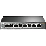 TP-Link TL-SG108PE Switch Gigabit Easy Smart a 8 porte con 4 porte PoE + (64 watt, porte RJ-45 schermate, IEEE-802.3af / at, 