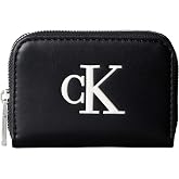 Calvin Klein BOLD CK MEDIUM ZIP AROUND Kadın C&uuml;zdan Black/White OS