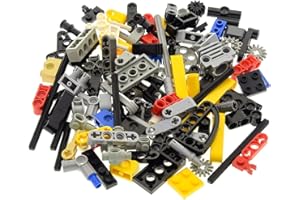 BAUSTEINE GEBRAUCHT Lego Technic Bausteine bunt – 100 Stück Pins Stecker Kreuzstangen Achsen Verbinder Liftarms - Technic Teile Steine