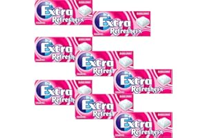 MARS, INCORPORATED 8 x 7pcs Extra Refreshers Bubblemint Sugarfree Chewing Gum Handy Box