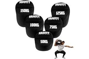 Gravity Fitness Heavy Duty Sand Bags Weight Training for Strongman, Functional Fitness to Heavy Lifting Exercises - Sandbags for Home & Gym Workout. Available in 50kg 75kg 100kg 125kg 150kg