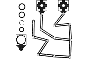 CHILYMES Outil de Gabarit d'Angle, 12 Côtés Multi-Angle Règle d'Angle en Alliage d'Aluminium Outil d'Angle Réglable Modèle de Jauge de Contour Pour le Travail Du bois Carrelage Porcelaine