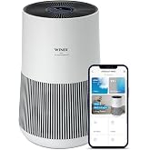 WINIX T500 WiFi hava temizleyici, alerjisi olanlar, CADR 250 m&sup3;/h, 50 ㎡, HEPA filtreli hava temizleyici, alerji, toz, polen, 