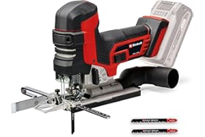 Einhell Professional seghetto alternativo a batteria TP-JST 18/135 Li BL Power X-Change (18 V, profondità taglio 135 mm su legno, altezza sollevamento 26 mm, Brushless, incl. 3 lame, batteria esclusa)