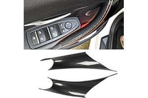 Altsbaos 2 PCS Kompatibel mit Türgriff bmw 3er 3er 4er F30/F31/F34/F80/ F32/F33/F36 Handgriffe links + Türgriff innen rechts 320i,328i,330i,335i,428i,435i (Kohlefaser)