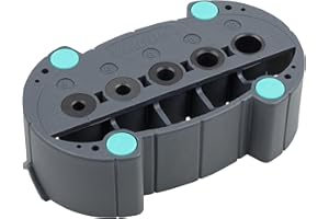 wolfcraft Guía para taladrar móvil accumobil I 4685000 I Práctica guía para taladrar fácilmente agujeros en un ángulo de 90°