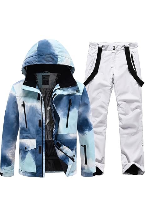 Veste Ski Femme GEMYSE - Imperméable Polaire Coupe-vent Avec Capuche