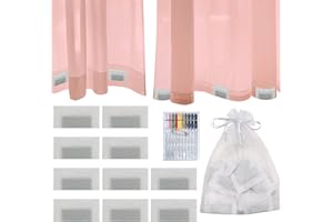 Daily Treasures 10 Curtain Weights, Bottom Drapery Lead Weights with 1 Box of Sewing Kit+1 Storage Bag-Window Pendant Lead Weights for Home Office Room Hotel Tablecloth Curtain,17g