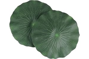 KESYOO 6pcs Artificial Floating Lotus Leaves Water Lily Pads Ornaments Artificial Foliage Pond Decoration for Pool Aquarium Decoration 28cm