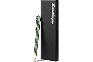 SMOOTHERPRO Bolígrafo Bolt Action Compatible con Recambios de Gel Parker con Clip de Acero Inoxidable para EDC Firma Oficina Escuela Negocios Verde (TP331GN)