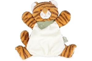 KALOO - Les Amis - Doudou Marionnette Bébé Papaye Le Tigre - 24 cm - Matière Très Douce - Dès la Naissance,K224005