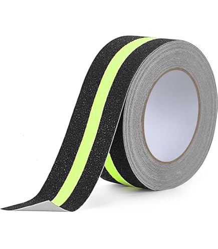 Nastro Antiscivolo Trasparente 5cm X 5m - Per Scale, Bagni, Esterni, Adesivo Abrasivo Sicuro - Foto 2