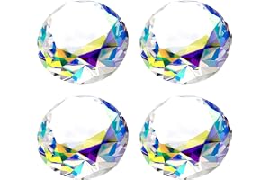 Eterspr 4 st färgglada ädelstenar, 40 mm syntetisk diamant, stor akryldiamant för bröllopsdekorationer, festdekorationer, fön