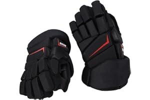 Brrnoo Guanti da Hockey, Guanti da Hockey Ghiaccio Guanti da Hockey di Lacrosse Guanti Guanti Protettivi Hockey Giocatori di Hockey (9in)