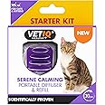 VETIQ Serene Calming Portable Diffuser Starter Kit For Cats & Kittens, Help Calm, Relax & Ease Separation Anxiety, Anxiousness or Hyperactivity, No Plugs or Electricity Needed, 6 ml Refill (Pack of 1)