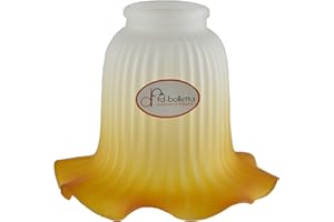 fd-bolletta arredamento e illuminazione Pantalla lampara, cristal de repuesto, pantalla de lampara,campana de cristal, Tulipa vidrio vl20 Medidas: altura 12cm, Ø vidrio 15cm, Ø boca exterior 5,3cm