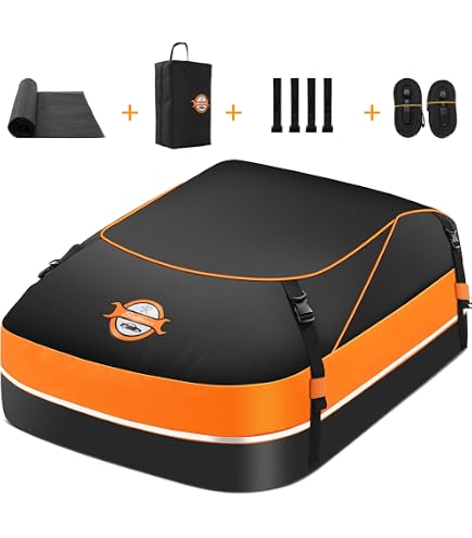 Sailnovo Autodakkoffer – 420 Liter – Opvouwbaar – Waterdicht 1000D – Met 8 Riemen En 4 Deurhaken – Voor Alle Auto’s Met/zonder Drager
