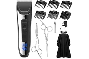 CEENWES Hair Clippers Men Professional Cordless Clippers for Men Haircut Rechargeable Barber Hair Clipper for Family