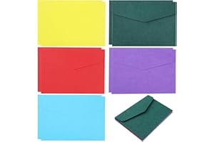 FOFUYIM 10 Mini Coloured Envelopes, 11.5 * 8.2cm Cash Envelopes, Seed Packets