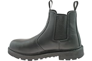 Grafters Mens Grinder Safety Twin Gusset Leather Dealer Boots