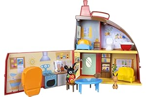 Bing 3583 House Playset, Flop Figures, from CBeebies TV Show. Tough, Colourful, Well-Made Role-Play Toy. Kids Aged 18 Months Plus,Red