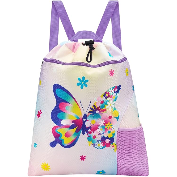 2 Sacs Piscine Enfant KASESSS - Tissu Non Tissé 37x24cm - Cordon Serrage - Pour Sport Et Plage