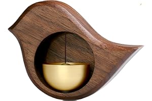 BELTECH Dzwonek z ręcznie robioną dekoracją drewnianą, dzwonek powitalny, magnes na lodówkę, dzwonek do drzwi, ozdoba biurowa, dzwonek sklepikarza, dekoracja wisząca na wejście