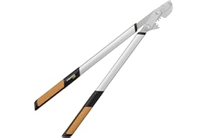 Fiskars Troncarami con lame bypass Quantum per legno verde, Diametro di taglio: 5,5 cm, Acciaio temprato, Lunghezza: 80 cm, Nero/Arancione, L108, 1001435