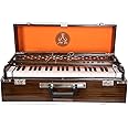 JAPS BIZ® Deluxe Portable Folding Harmonium With Coupler and free carry bag With Free-Padded Bag