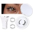 JIMIRE Magnetic Eyelashes - Natural Look Manga Style, Reusable, No Glue Needed, 1 Pair Pack