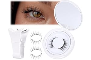 JIMIRE Magnetic Eyelashes Natural Look Manga Magnetic Lashes Reusable Magnetic Eyelashes with Applicator Strong Hold Natural Magnetic Eyelashes No Glue Needed Eyelashes 1 Pairs Pack