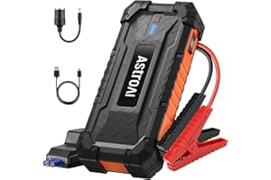 AstroAI S8 Ultra 4000A Jump Starter Power Pack, Car Battery Booster Jumper Starter (10.0L Petrol/8.0L Diesel) with 24000mAh Power Bank (12V DC and QC3.0 Output), Smart Jump Leads, LED Flashlight